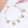 gold shell anklet